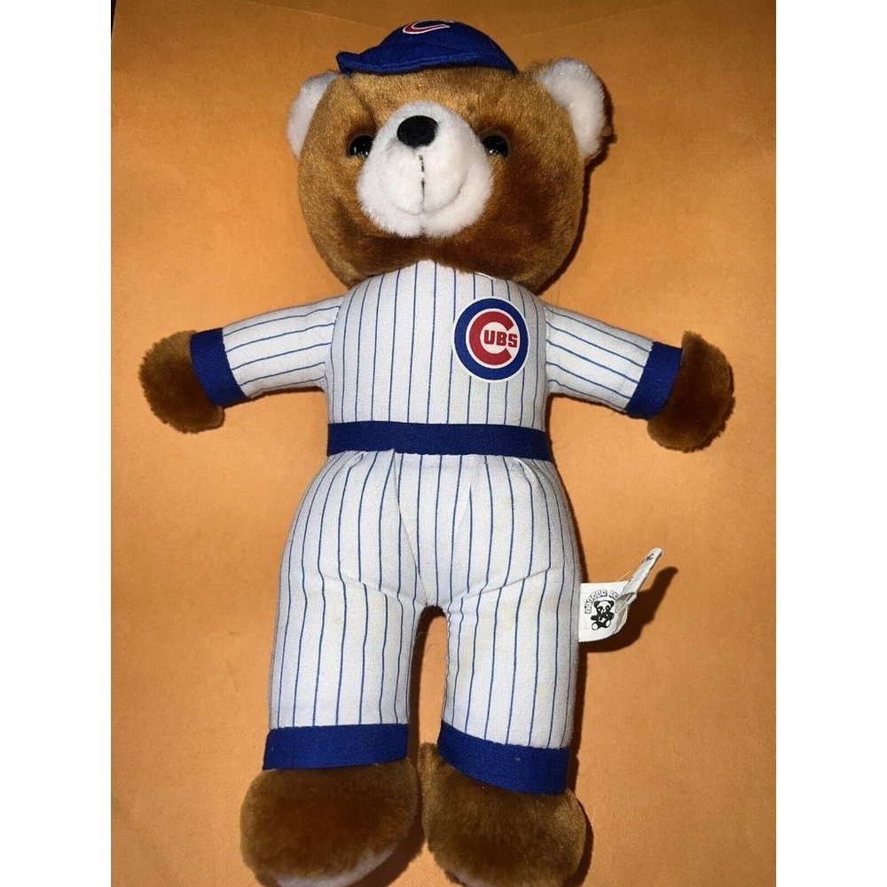 VTG MLB Chicago Cubs Doll 11"   Steven Smith Stuffed Bear Plush toy